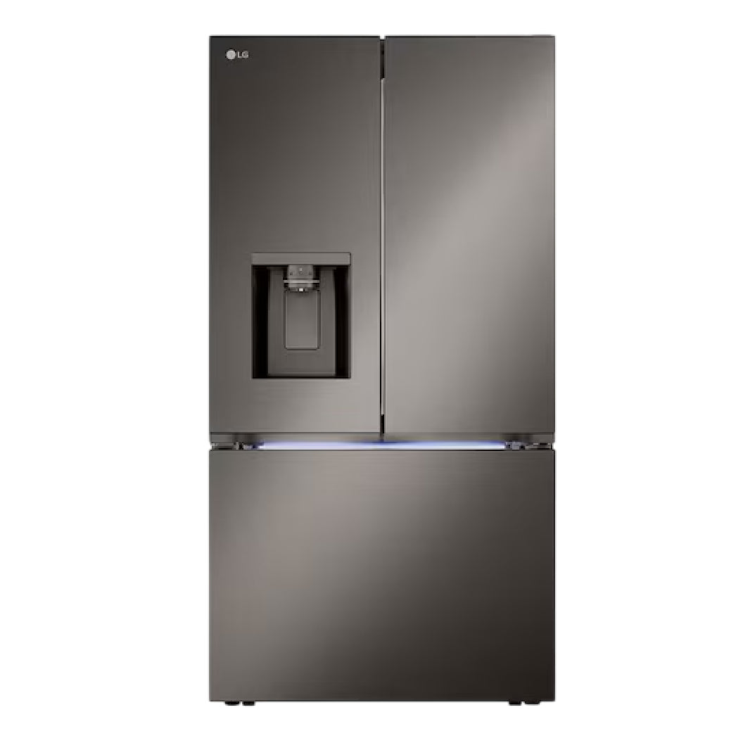 Réfrigérateur porte française à profondeur de comptoir 36 po, 26 pi³ Inox avec Wi-Fi et distributeur d'eau