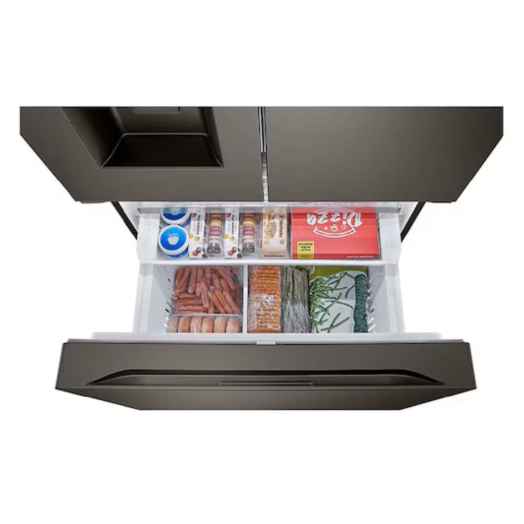 Réfrigérateur porte française à profondeur de comptoir 36 po, 26 pi³ Inox avec Wi-Fi et distributeur d'eau