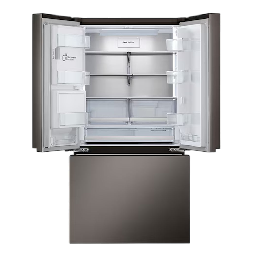 Réfrigérateur porte française à profondeur de comptoir 36 po, 26 pi³ Inox avec Wi-Fi et distributeur d'eau