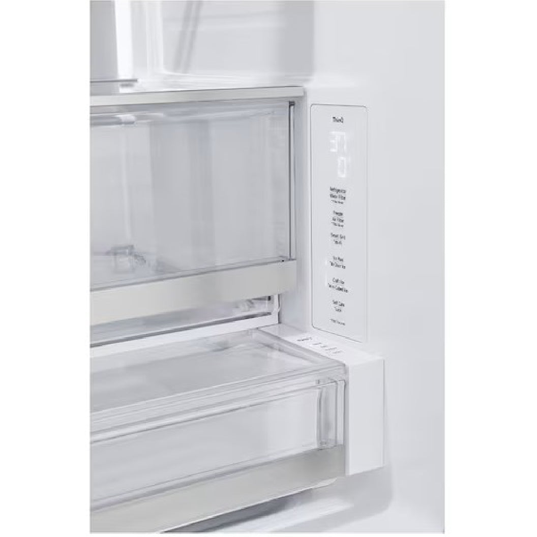 Réfrigérateur porte française à profondeur de comptoir 36 po, 26 pi³ Inox avec Wi-Fi et distributeur d'eau
