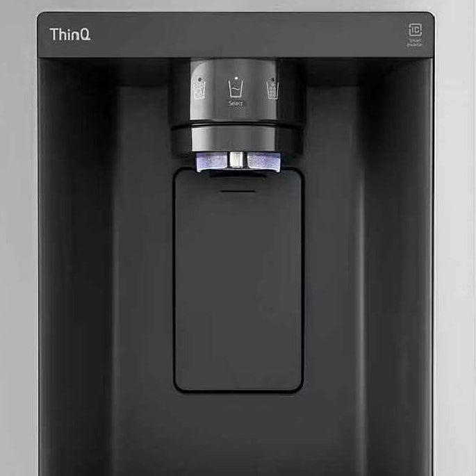 Réfrigérateur à portes françaises, profondeur de comptoir 36 po, 25,5 pi³ Inox avec Distributeur d'eau et glaçons