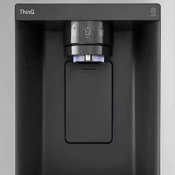 Réfrigérateur à portes françaises, profondeur comptoir 36 po, 24 pi³ Inox avec Wi-Fi et Distributeur d'eau/glaçons