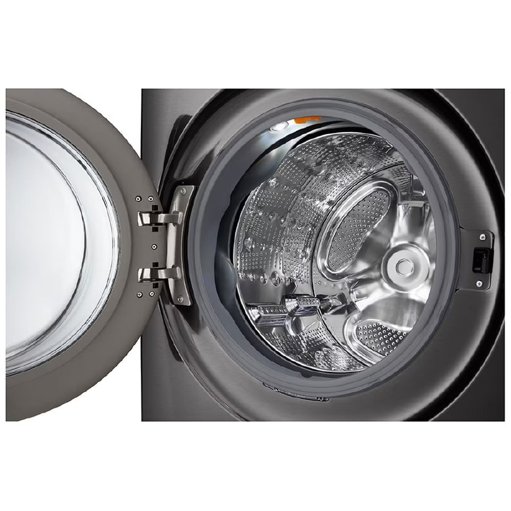 Laveuse à chargement frontal 27 po, 5,8 pi³, Acier noir à très grande capacité et silencieuse