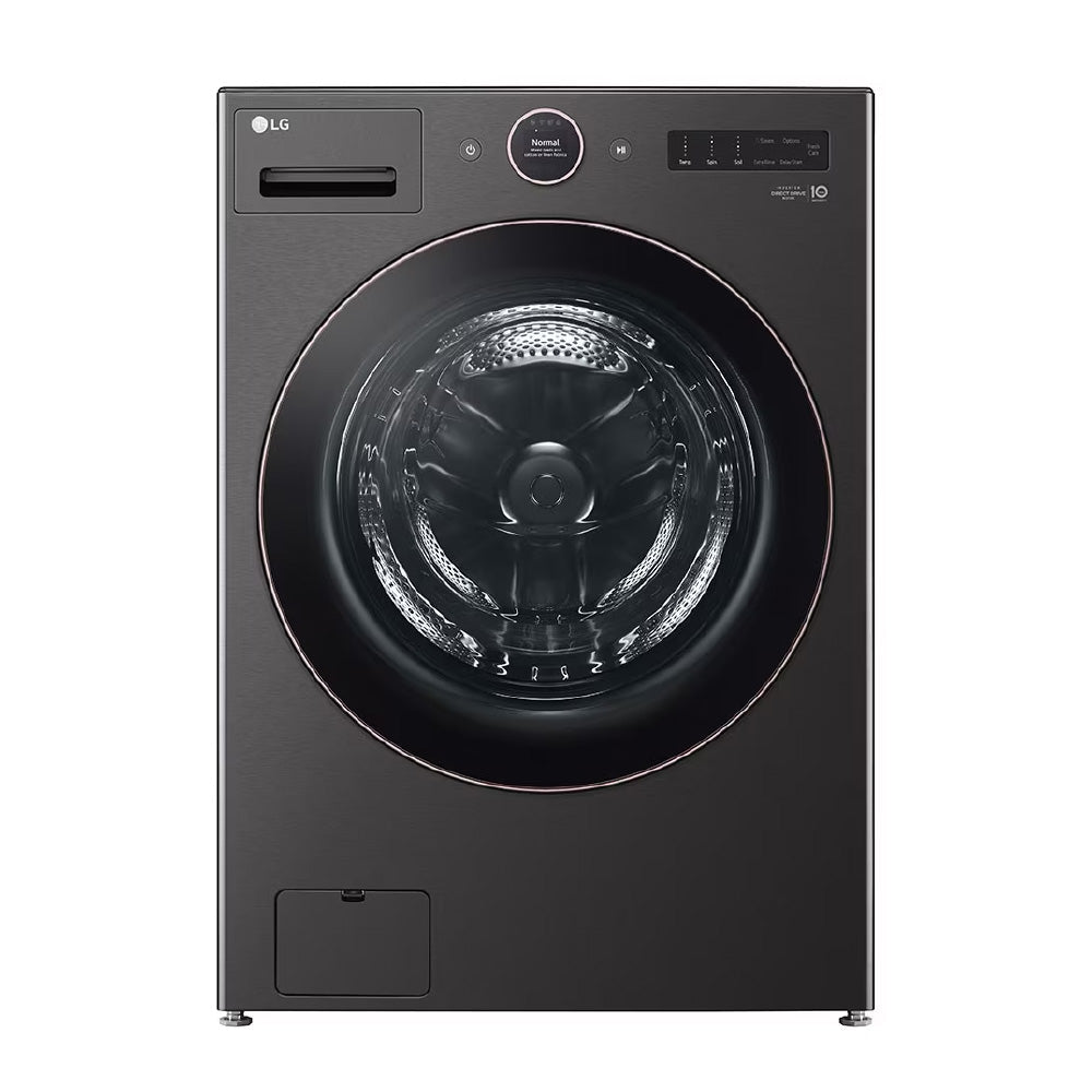 Laveuse à chargement frontal 27 po, 5,8 pi³, Acier noir à très grande capacité et silencieuse