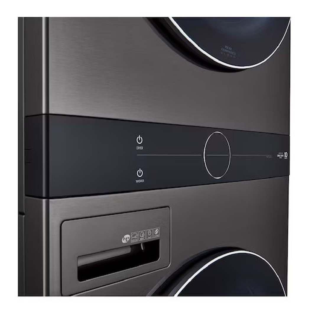 Tour de lavage au gaz 5,2 pi³ / 7,4 pi³ Inox noir avec TurboWash™ et TurboSteam™