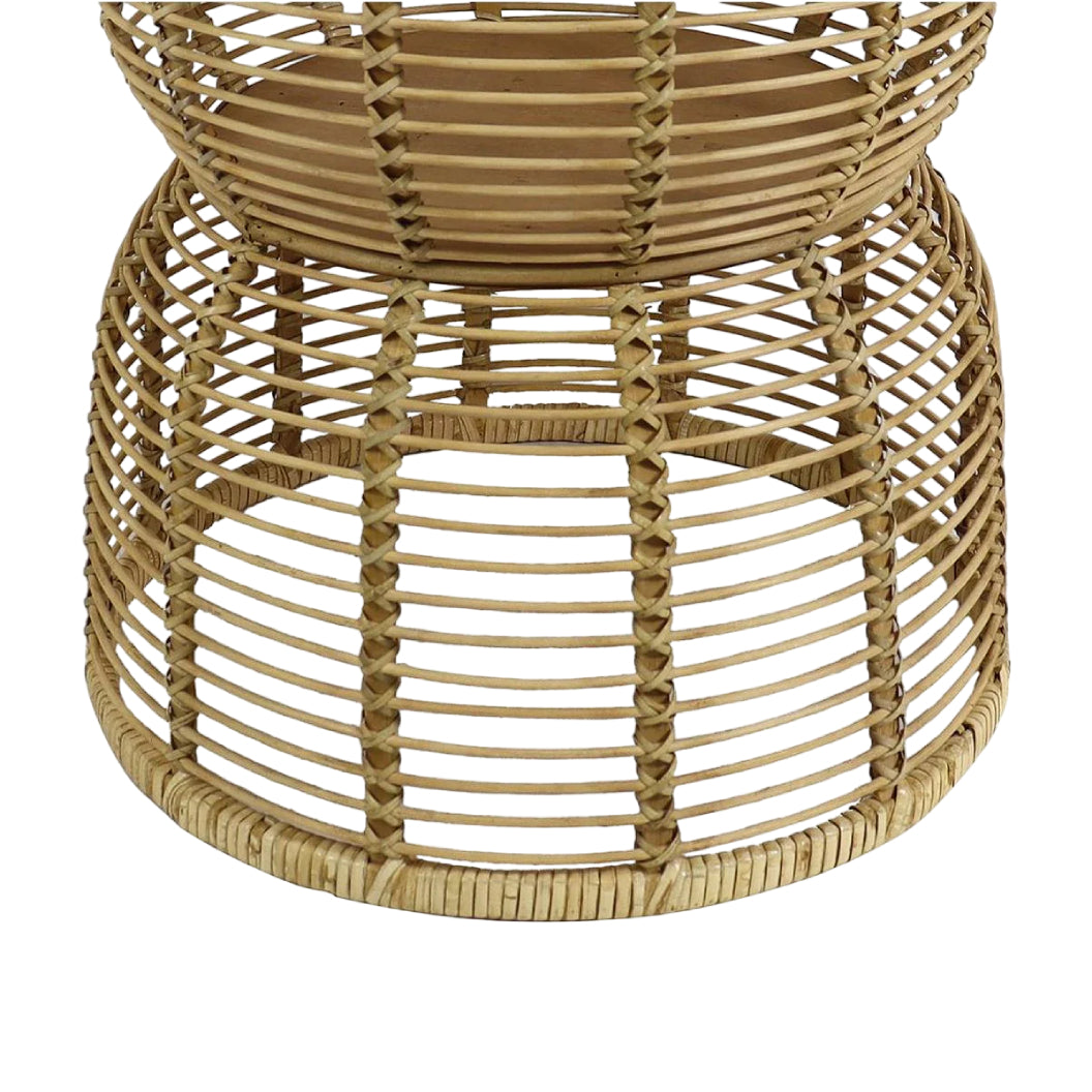 Table d'appoint en bois et en bambou naturel - Barou