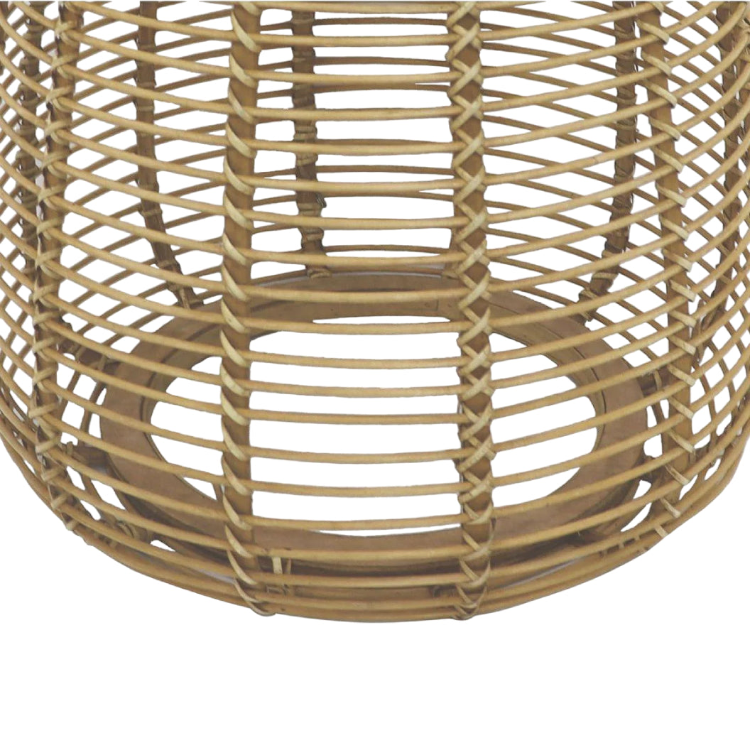 Table d'appoint en bois et en bambou naturel - Barou