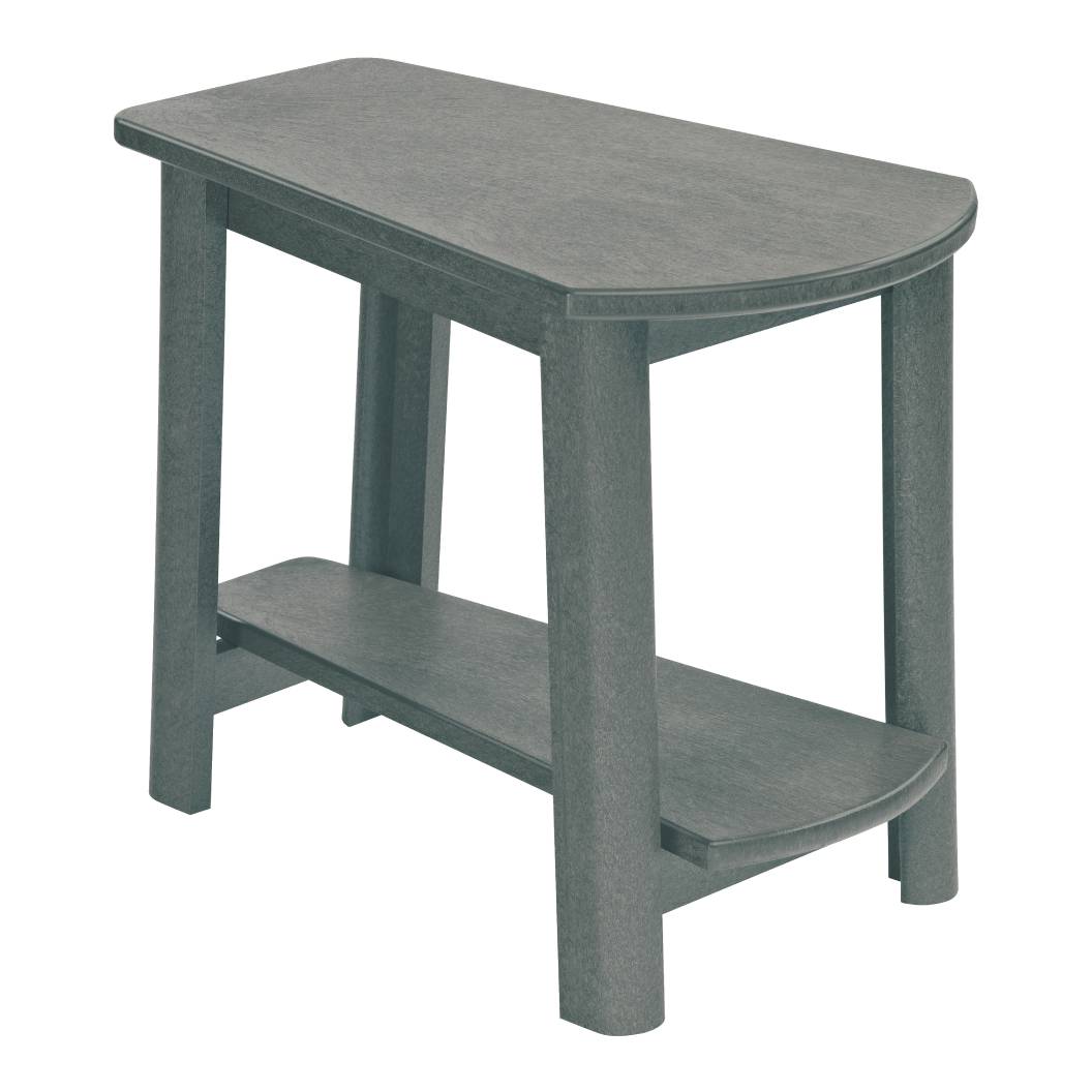 Table d'appoint extérieure en plastique recyclé gris - Addy