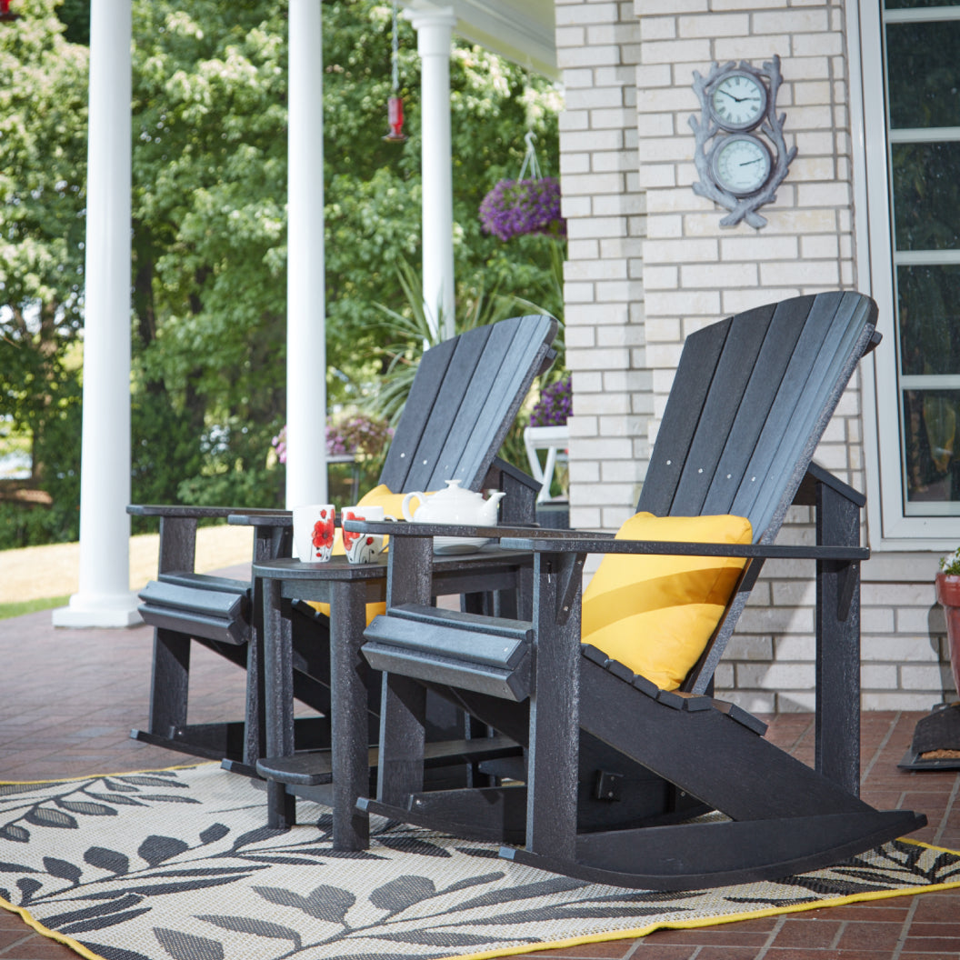 Table d'appoint extérieure en plastique recyclé - Addy T04