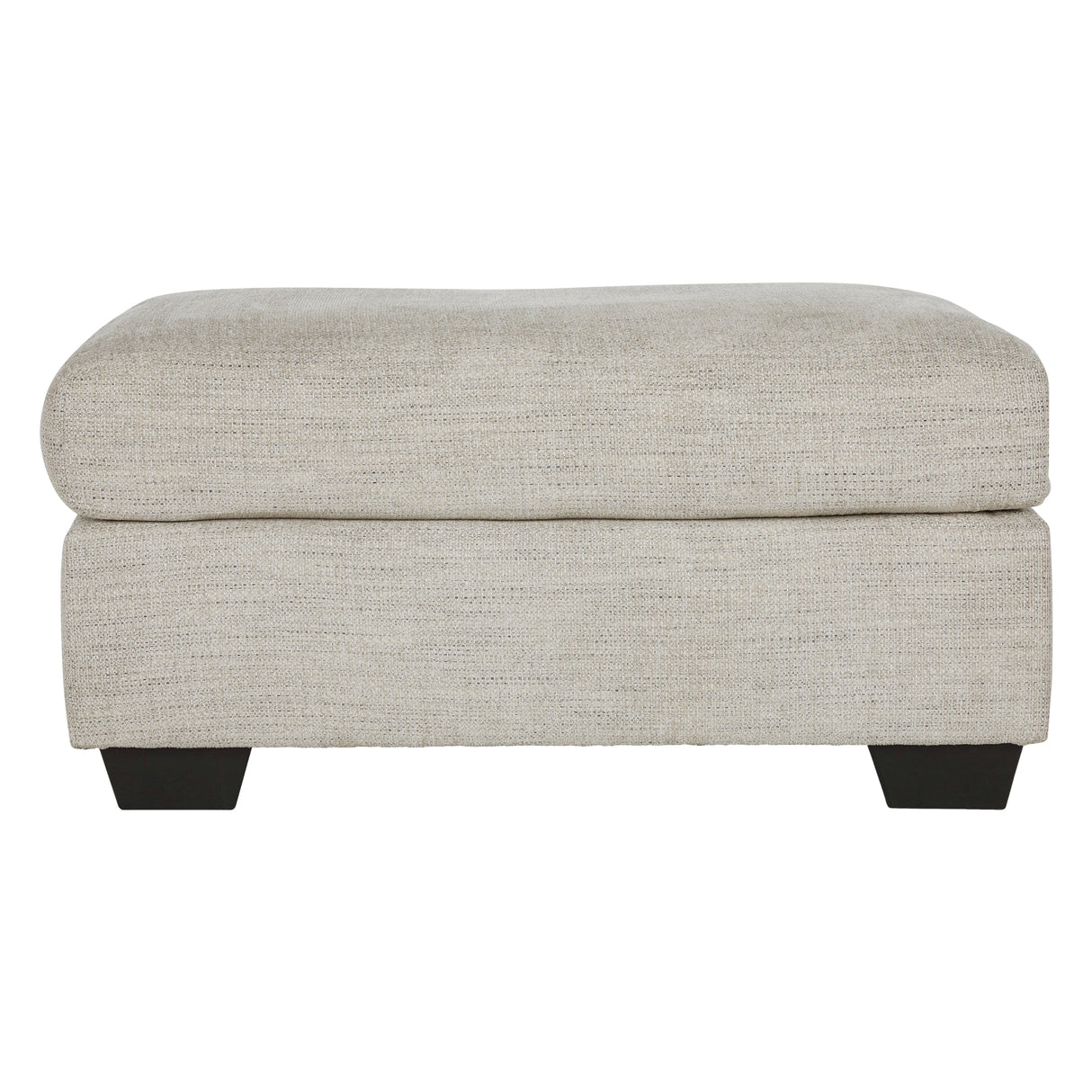 Ottoman en tissu beige pâle - Vayna