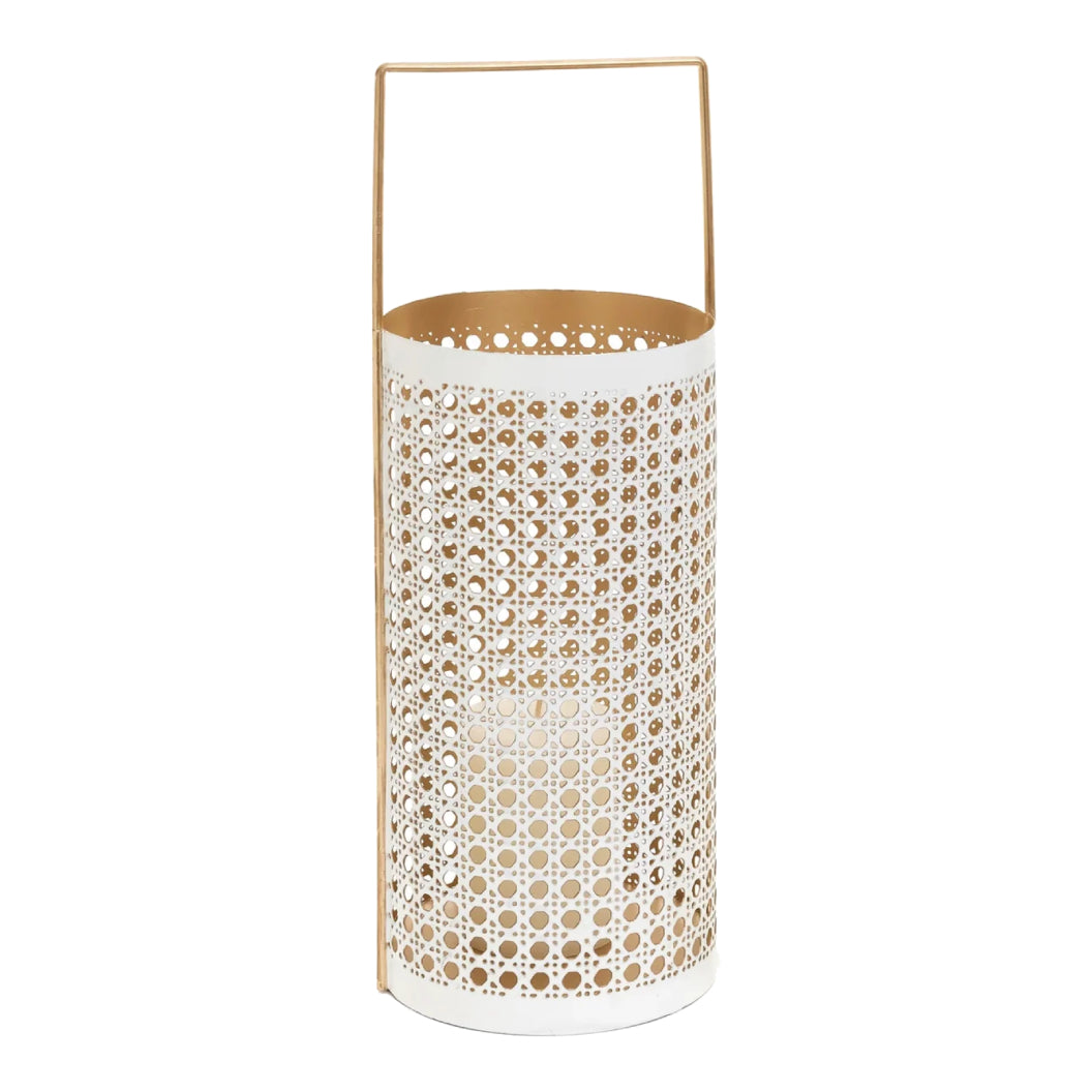 Lanterne en émail de fer avec poignée intégrée - Bengta