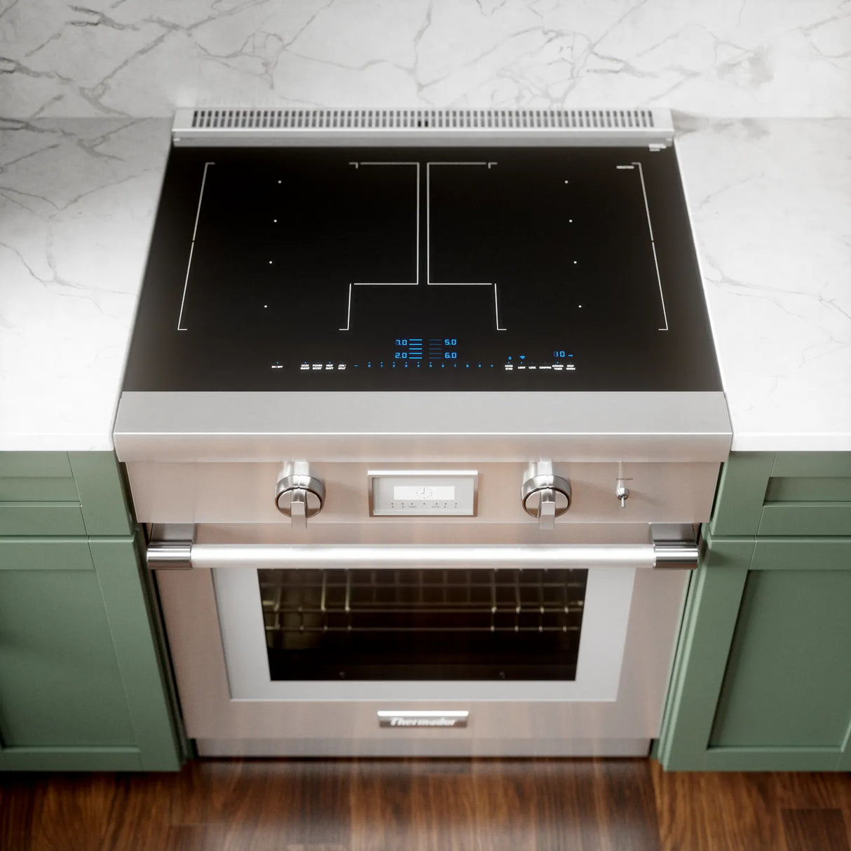 Cuisinière à induction autoportante 30 po. 4,4 pi³