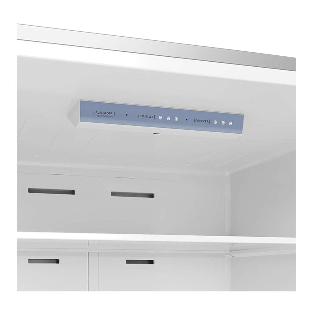 Réfrigérateur à congélateur inférieur 30 po, 18,7 pi³ Inox avec dégrivrage automatique