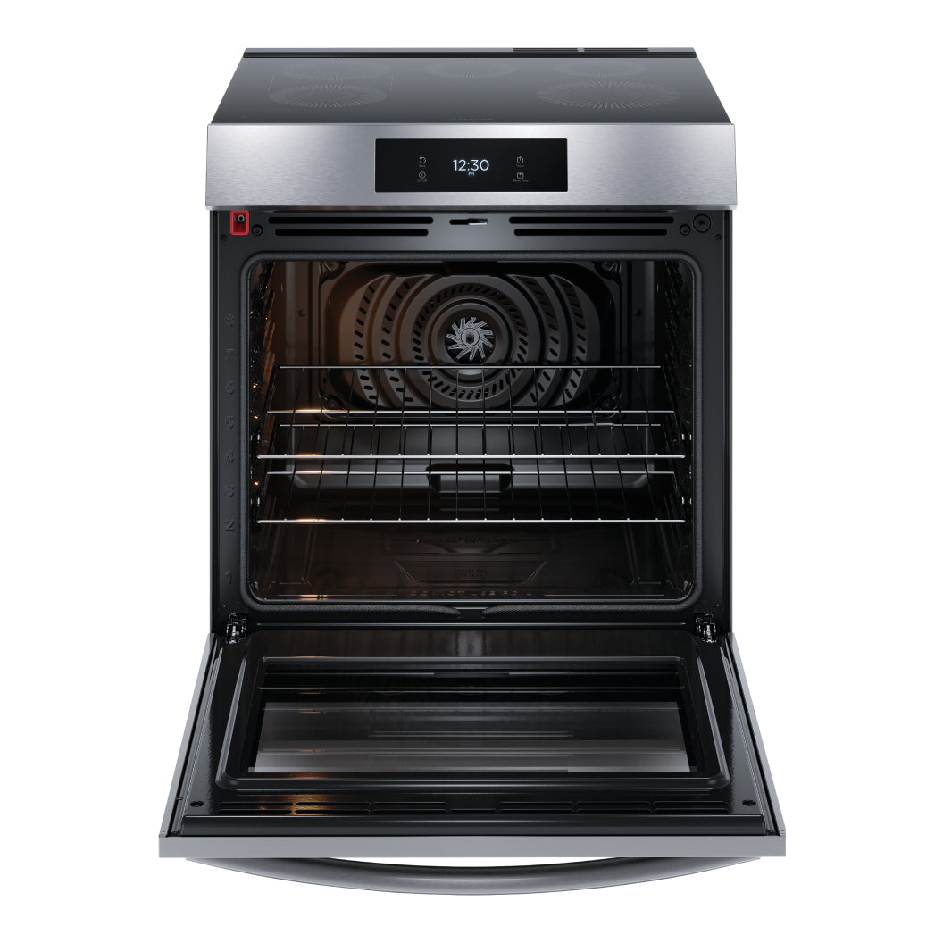 Cuisinière à induction encastrable 30 po, 6,2 pi³ Inox avec Convection Totale et TempLock™