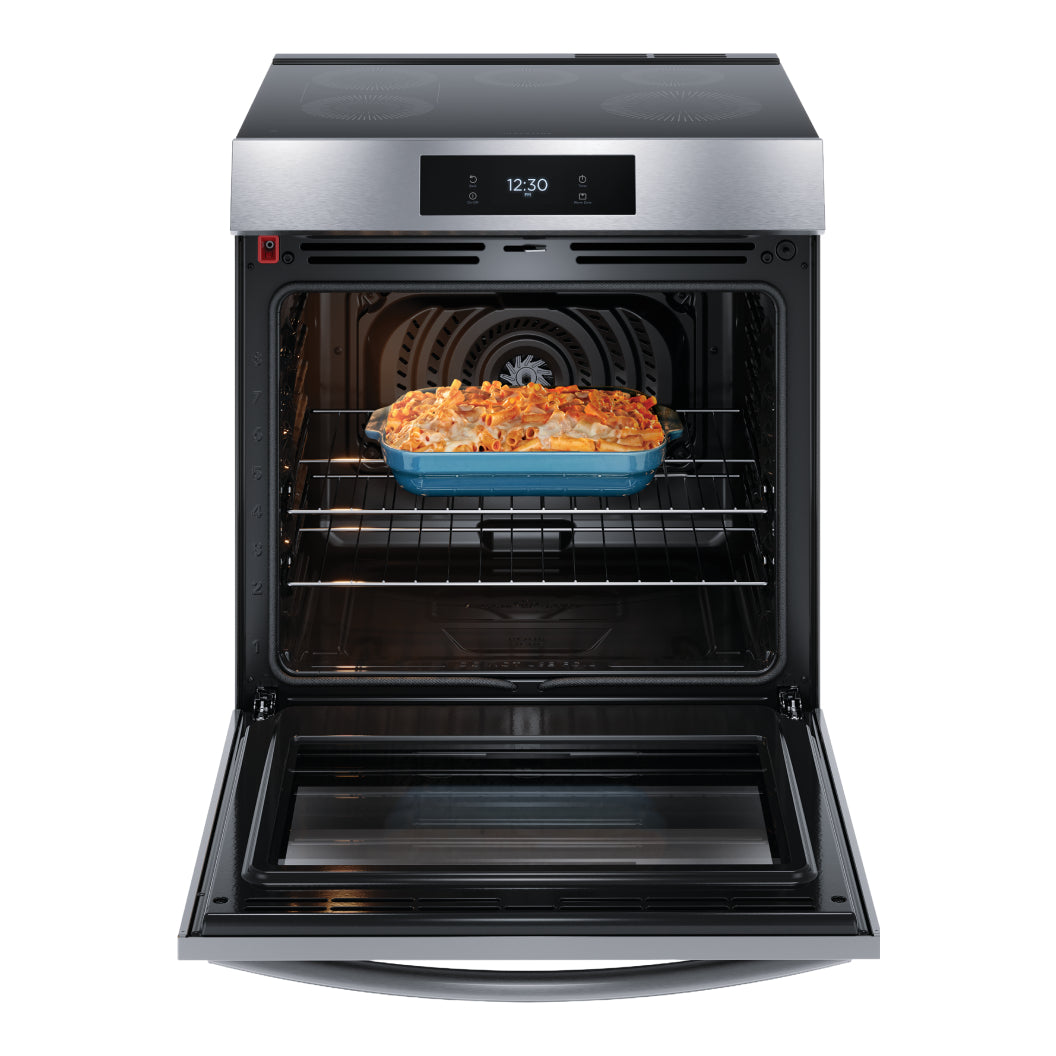 Cuisinière à induction encastrable 30 po, 6,2 pi³ Inox avec Convection Totale et TempLock™