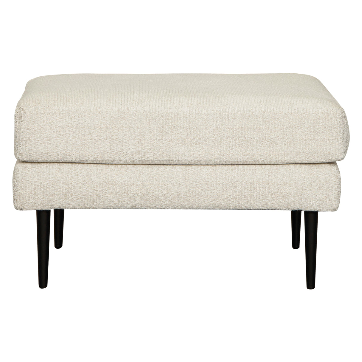 Ottoman en tissu crème - Hazela