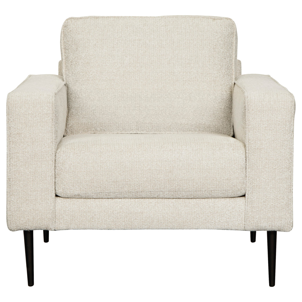 Fauteuil en tissu crème - Hazela