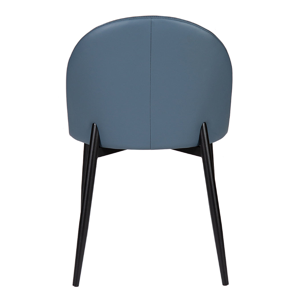 Chaise de salle à manger rembourrée en cuir - Emma