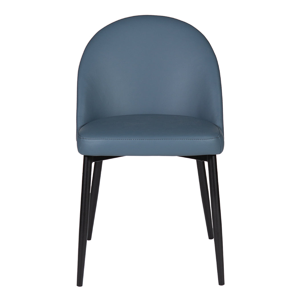 Chaise de salle à manger rembourrée en cuir - Emma