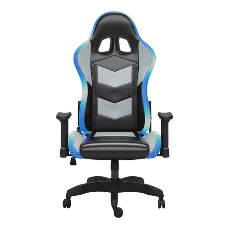 Chaise de bureau pivotante aspect cuir bicolore - Lynxtyn