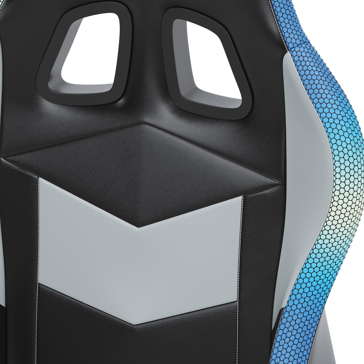 Chaise de bureau pivotante aspect cuir bicolore - Lynxtyn