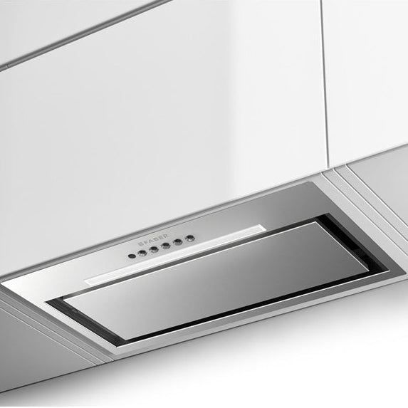 Hotte encastrable 28 po 600 CFM, Inox avec Ventilation Pro - Inca Lux