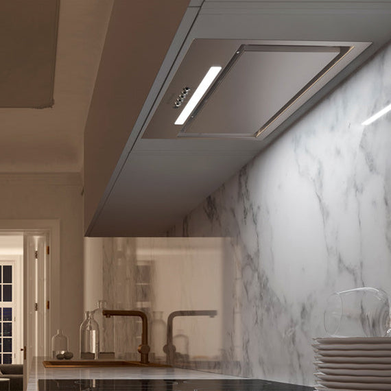 Hotte encastrable 28 po 600 CFM, Inox avec Ventilation Pro - Inca Lux