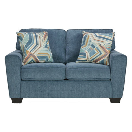 Causeuse en tissu texturé avec coussins - Cashton