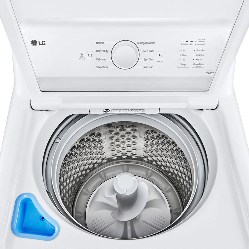 Laveuse à chargement vertical 27 po, 4,8 pi³ Blanc avec Technologie TurboDrum™