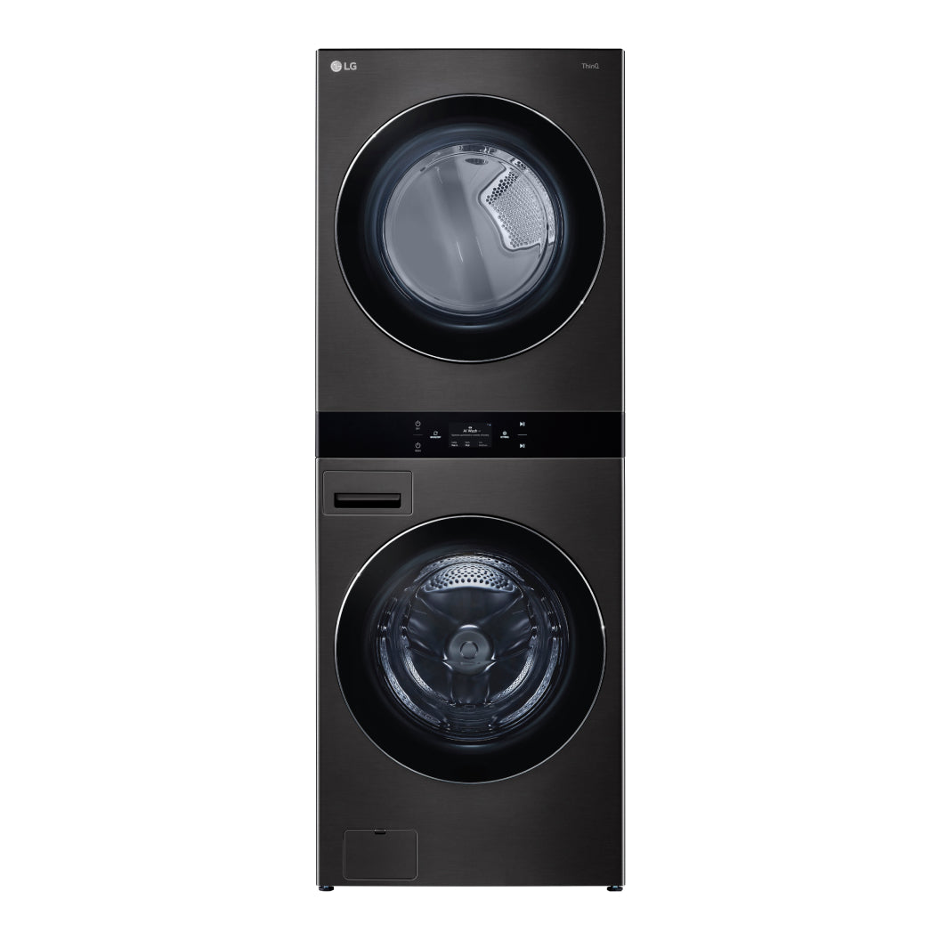 Tour de lavage chargement frontal 32 po 5,8 pi³/7,4 pi³ Inox noir