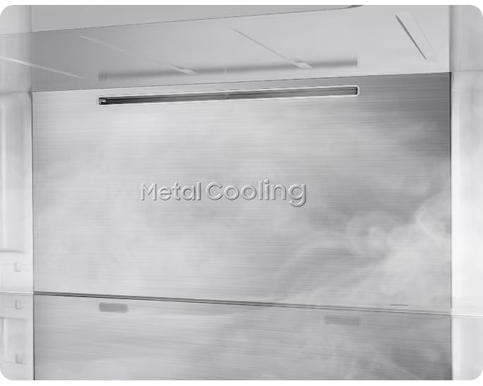 Réfrigérateur porte française encastrable 36 po, 26,5 pi³, 3 portes Inox avec Wi-Fi et machine à glaçons