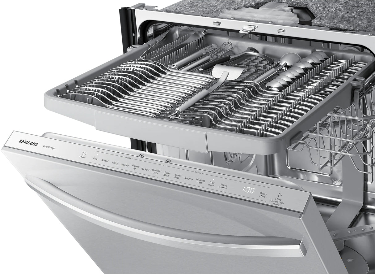 Lave-vaisselle intelligent encastrable 24 po, 46 dBA Inox avec StormWash+™