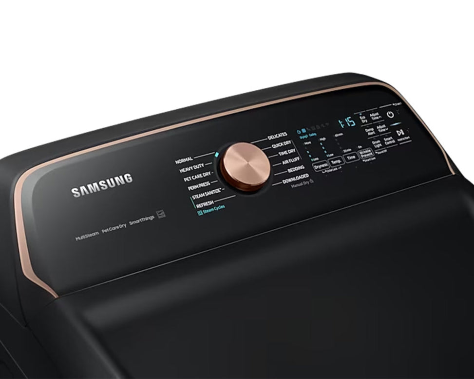 Sécheuse frontale électrique 7,4 pi³, acier noir - Série 7550 Vapeur