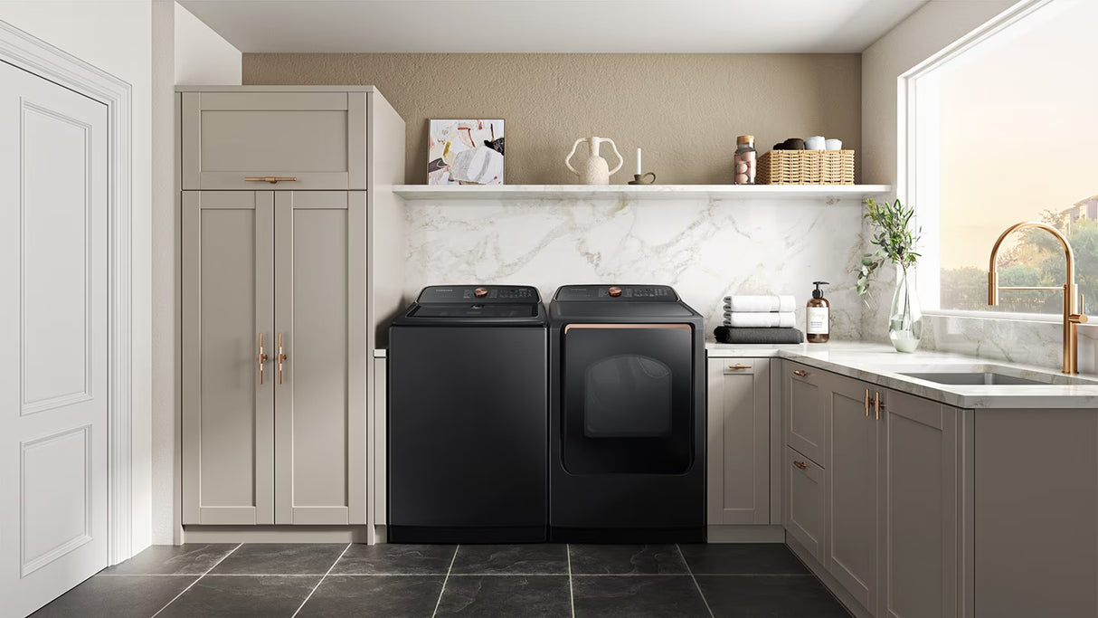 Sécheuse frontale électrique 7,4 pi³, acier noir - Série 7550 Vapeur