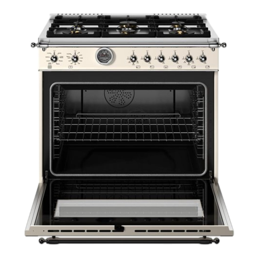 Cuisinière biénergie 36 po, 5,7 pi³ - Série Héritage avec Air Fry et 6 brûleurs