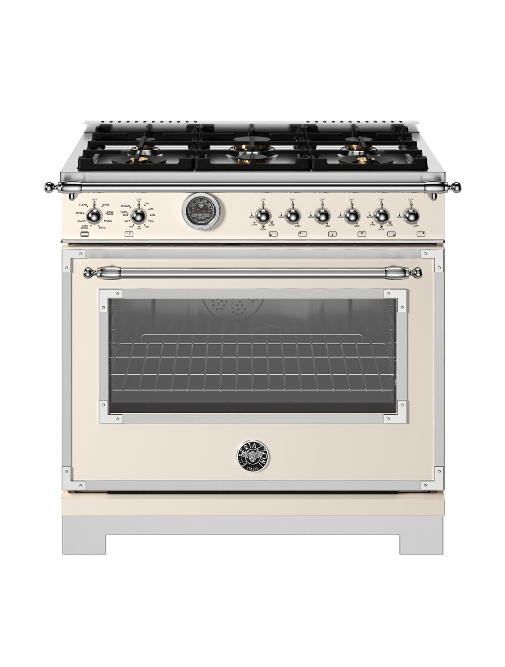 Cuisinière biénergie 36 po, 5,7 pi³ - Série Héritage avec Air Fry et 6 brûleurs