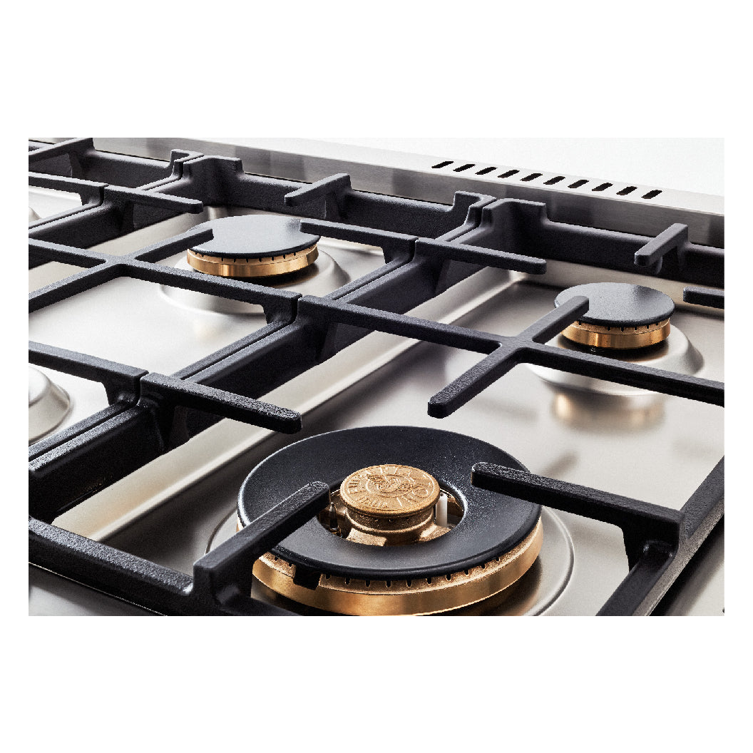 Cuisinière biénergie 36 po, 5,7 pi³ Inox - Série Héritage avec Air Fry et 6 brûleurs