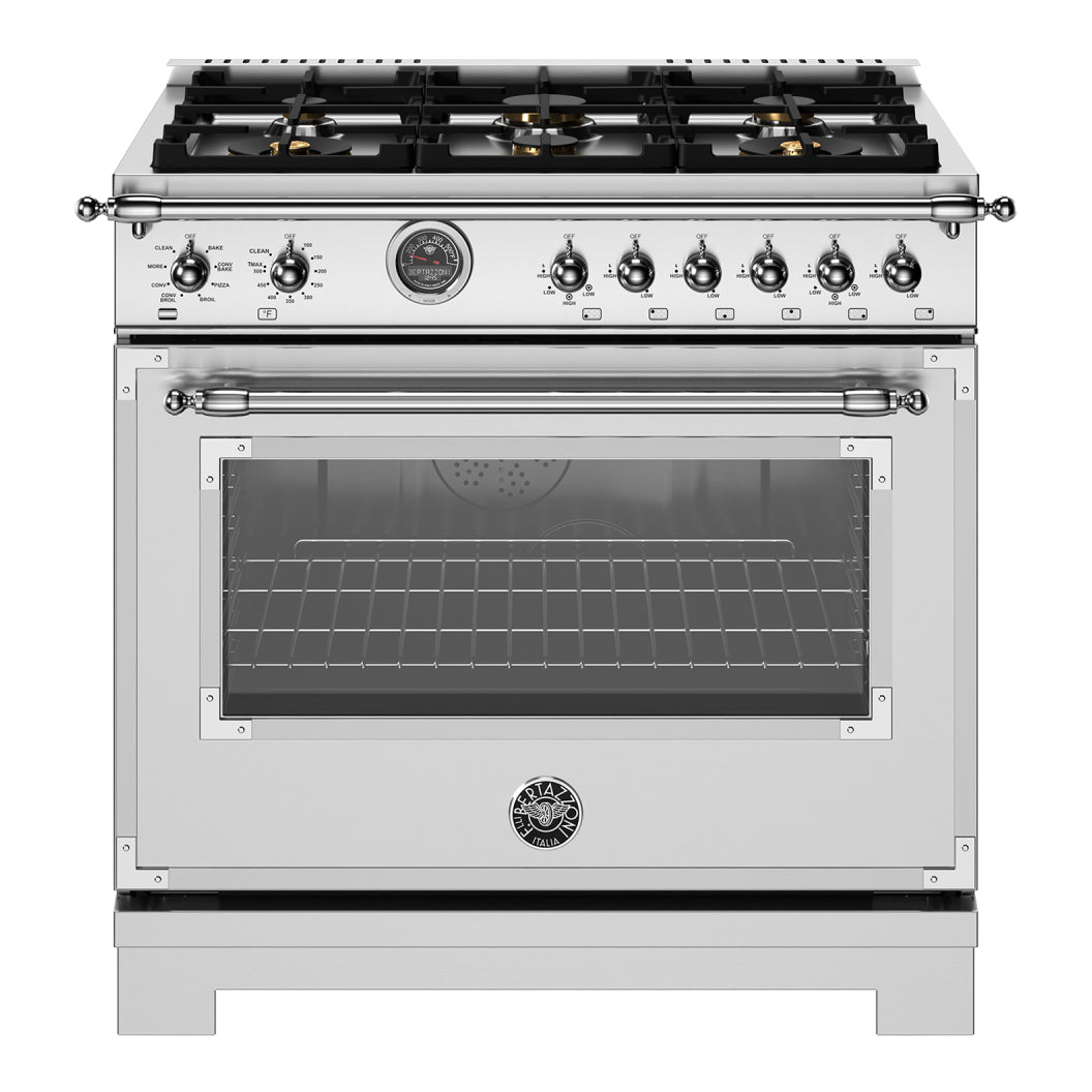 Cuisinière biénergie 36 po, 5,7 pi³ avec 6 brûleurs - Série Heritage