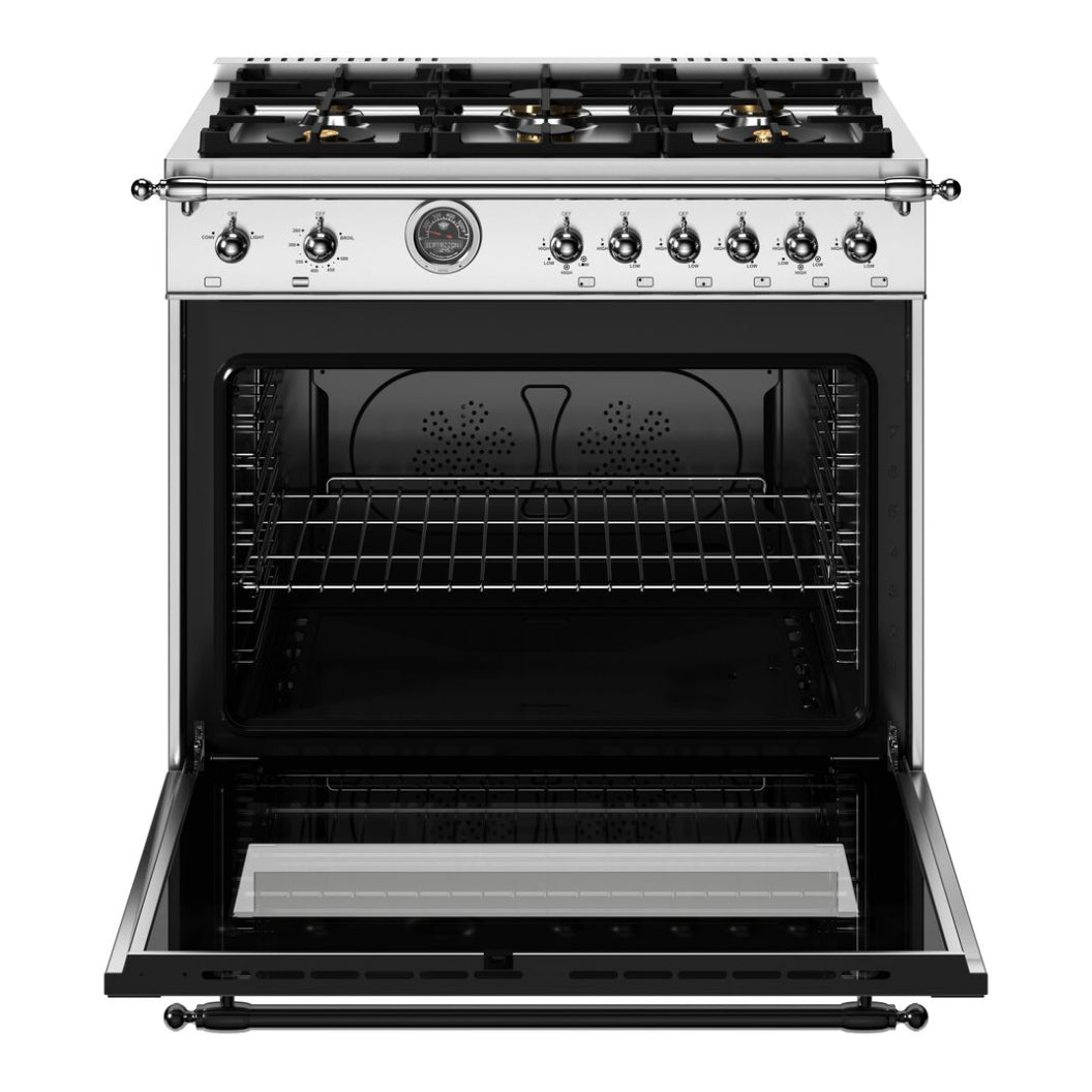 Cuisinière à gaz 36 po, 5,9pi³ avec 6 brûleurs - Série Heritage