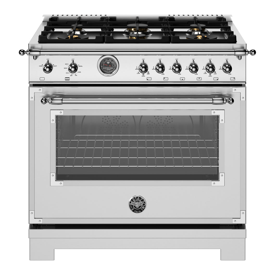 Cuisinière à gaz 36 po, 5,9pi³ avec 6 brûleurs - Série Heritage