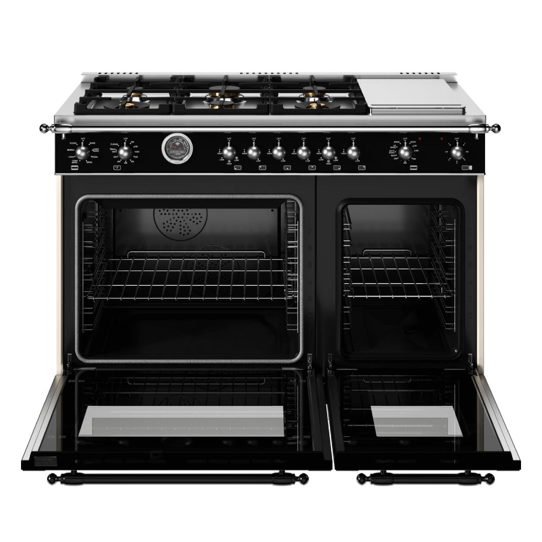 Cuisinière biénergie avec plaque de cuisson électrique 48po - Série Heritage