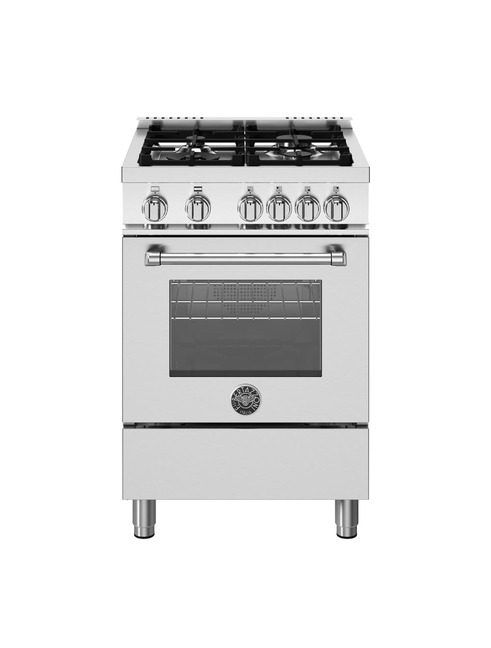 Cuisinière au gaz autoportante 24 po. 2,5 pi³ Inox