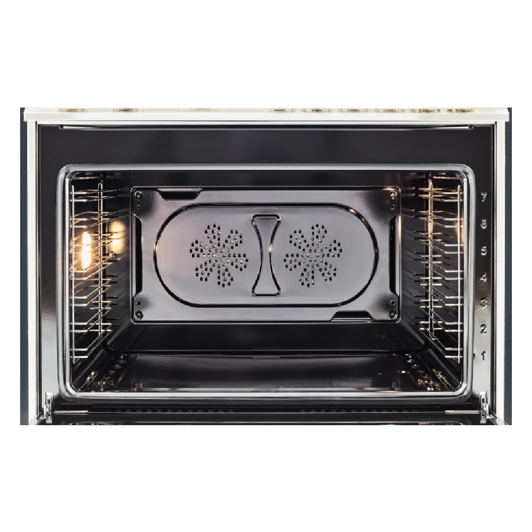 Cuisinière biénergie 30 po, 4,7 pi³ Blanc - Série Master avec 5 brûleurs et convection double