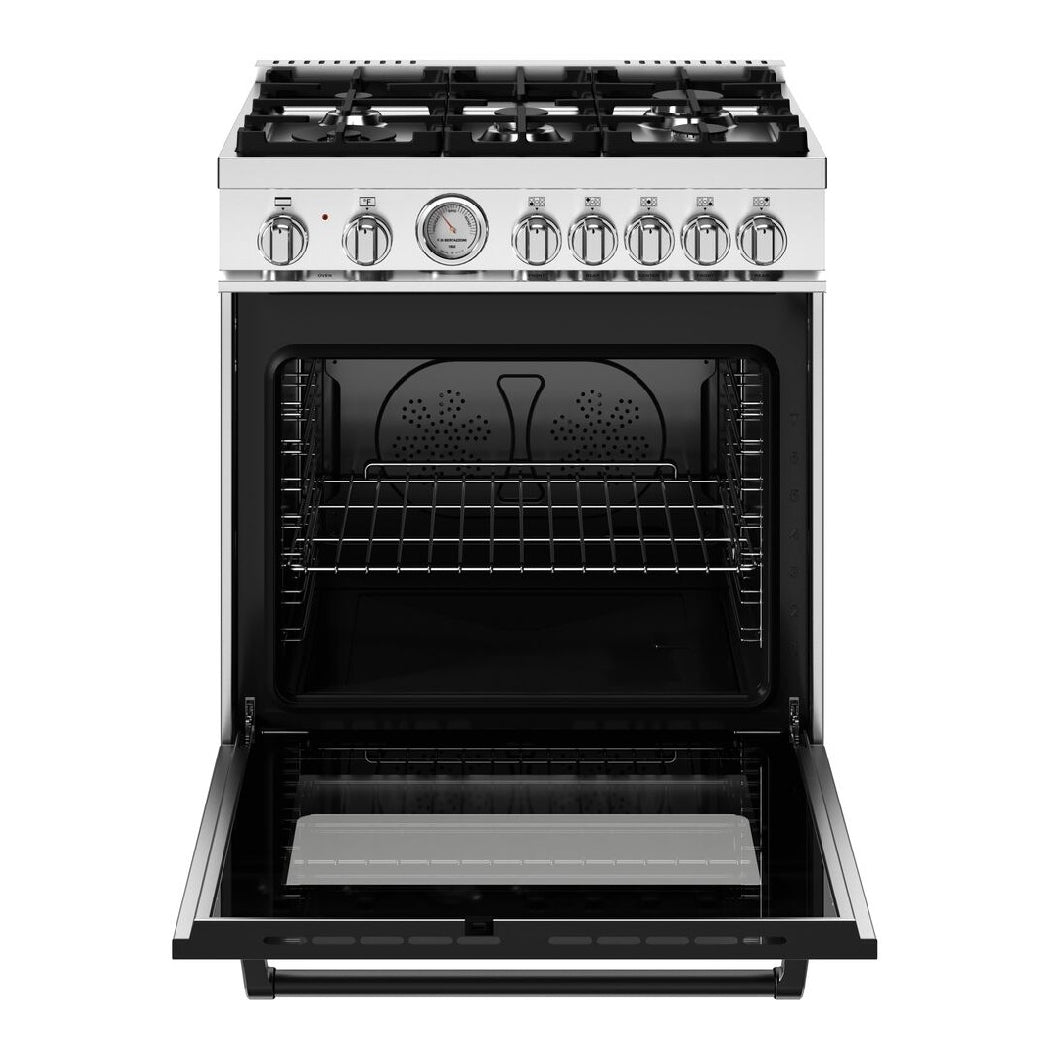Cuisinière biénergie 30 po, 4,7 pi³ Inox - Série Master avec 5 brûleurs et convection double