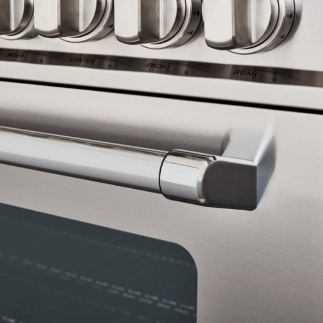 Cuisinière biénergie 36 po, 5,9 pi³ avec Convection double et Brûleurs MonoBloc - Série Master