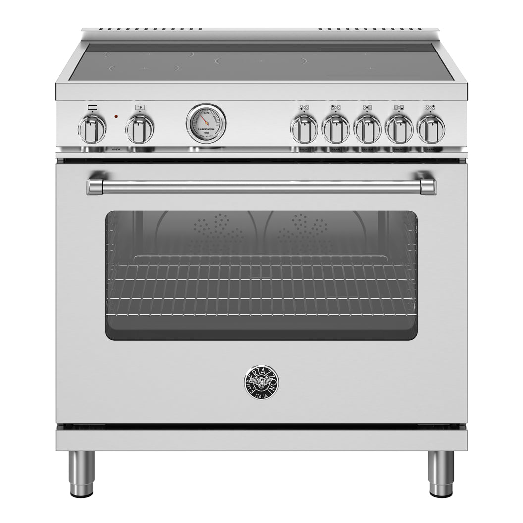 Cuisinière à induction 36 po, 5,9 pi³ Inox avec Convection double - Série Master
