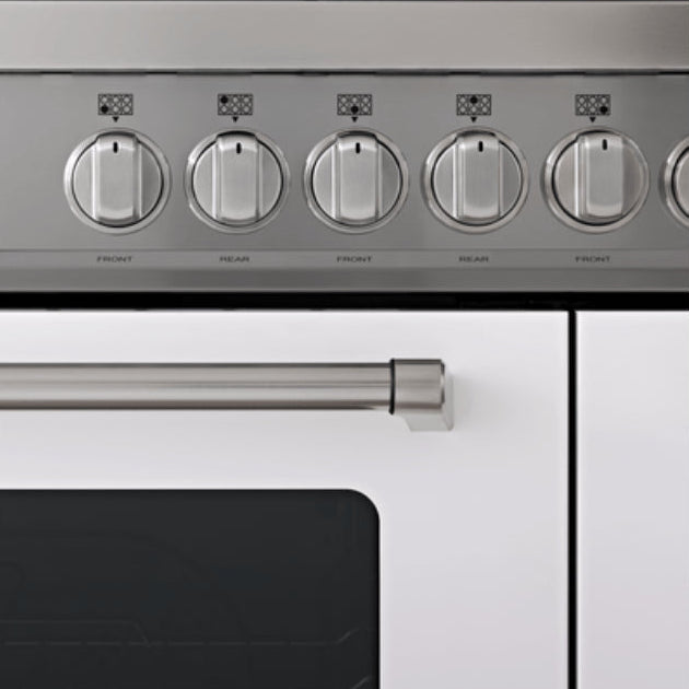 Cuisinière double au gaz 48 po, 4,7 pi³ / 2,4 pi³ avec plaque de cuisson intégrée - Série Master