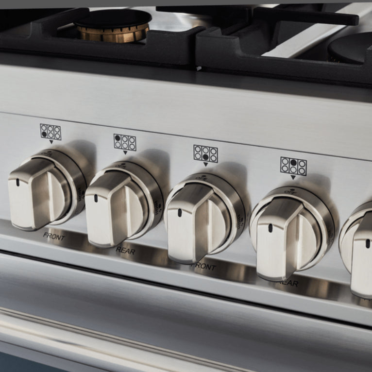 Cuisinière double au gaz 48 po, 4,7 pi³ / 2,4 pi³ avec plaque de cuisson intégrée - Série Master