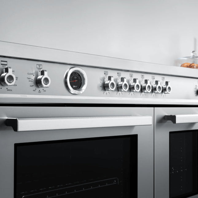 Cuisinière double à induction 48 po, 4,6 pi³ / 2,4 pi³ avec Air Fry et Autonettoyant - Série Professional
