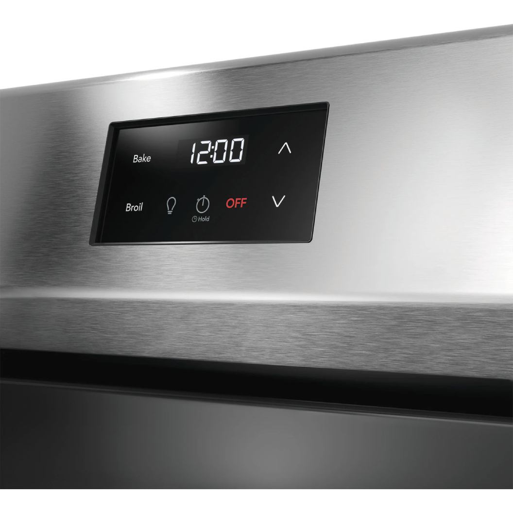 Cuisinière électrique 30 po, 5,3 pi³ Inox avec 5 éléments